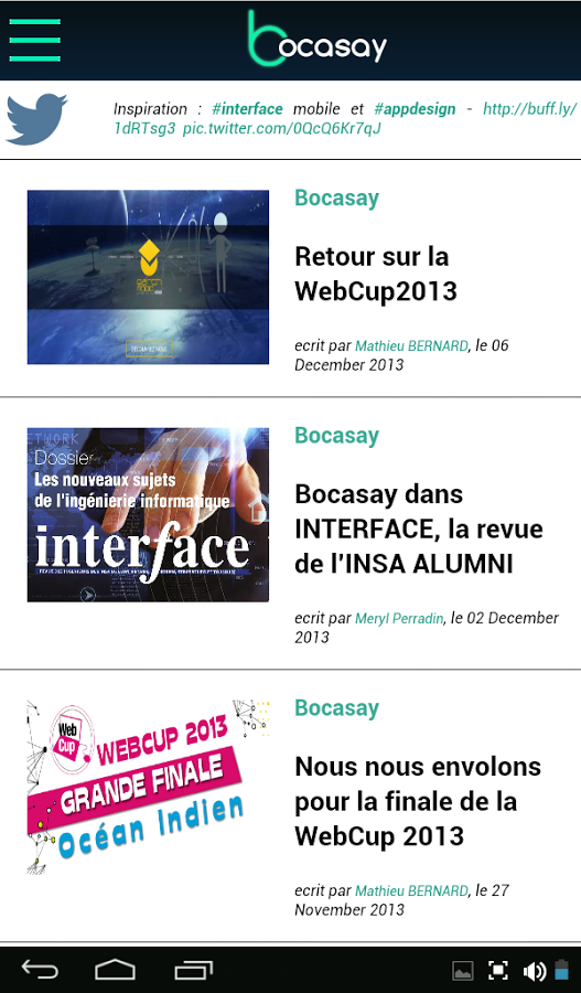 Bocasay, l'actualité digitale截图2