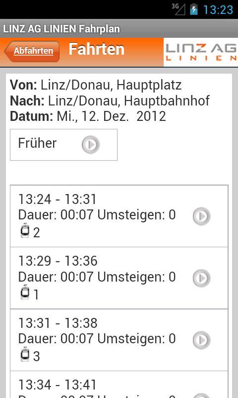LINZ AG LINIEN Fahrplan截图3