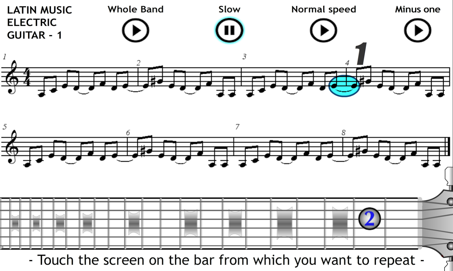 Play Electric Guitar Latin 1截图8