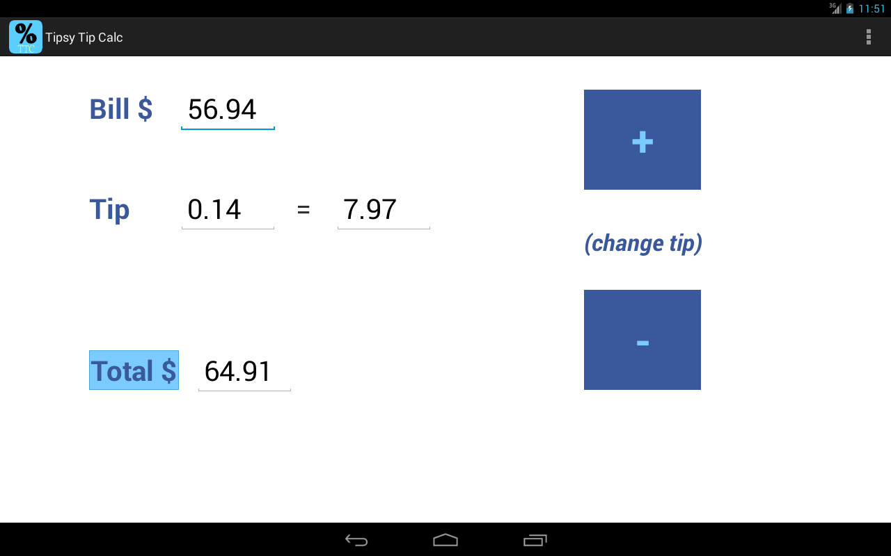 Tipsy Tip Calc截图1