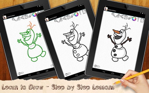 Drawing Lessons Ollaf Frozen截图2