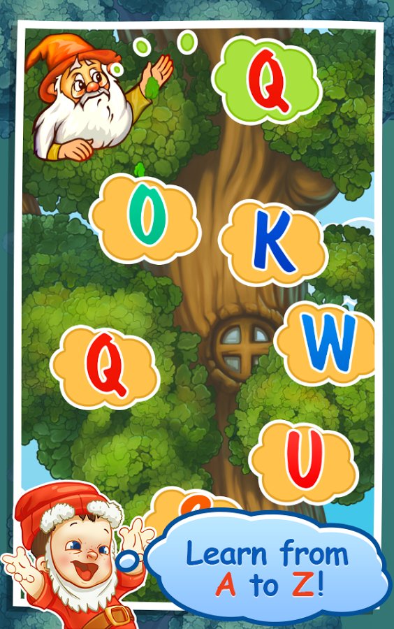 教育儿童游戏教育 字母表美丽的森林和美丽的动物截图3