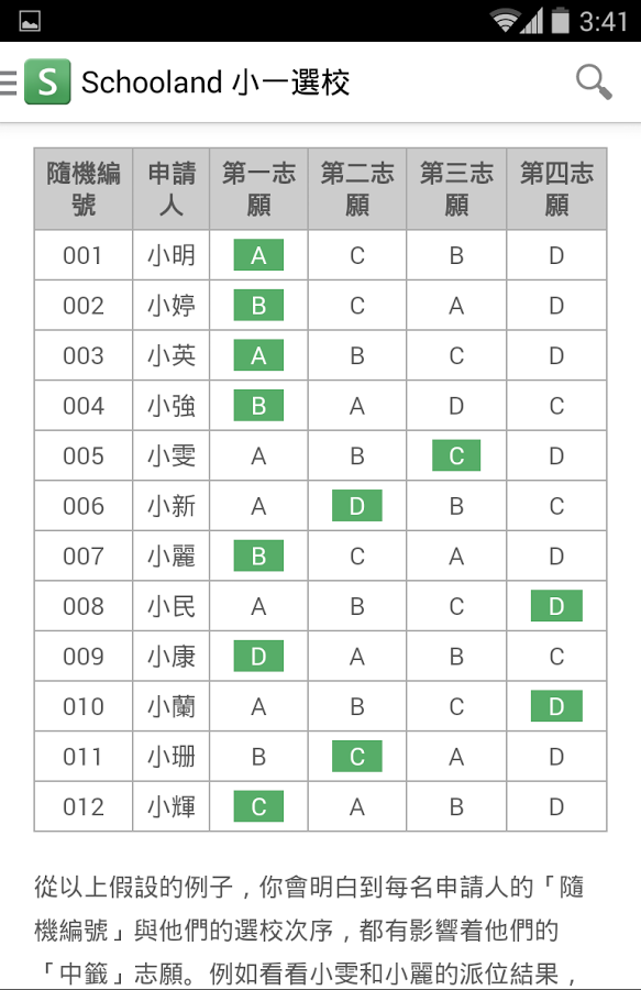 Schooland 小一選校截图3