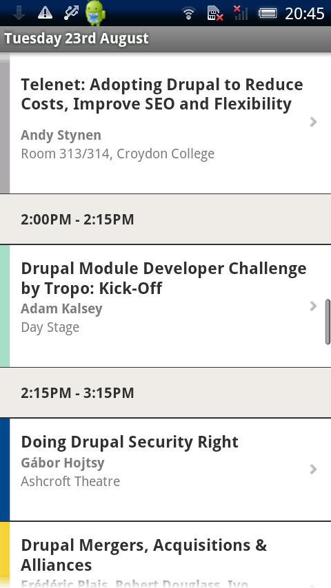 DrupalCon London截图2