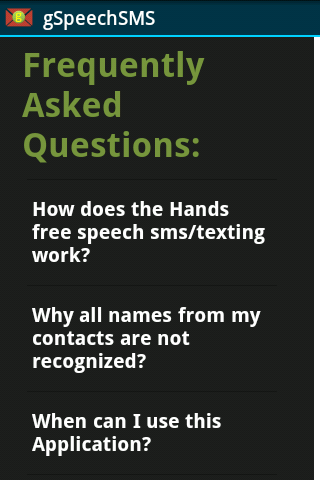 Hands free speech sms/texting截图6