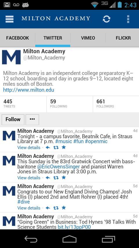 Milton Academy Alumni Mobile截图3