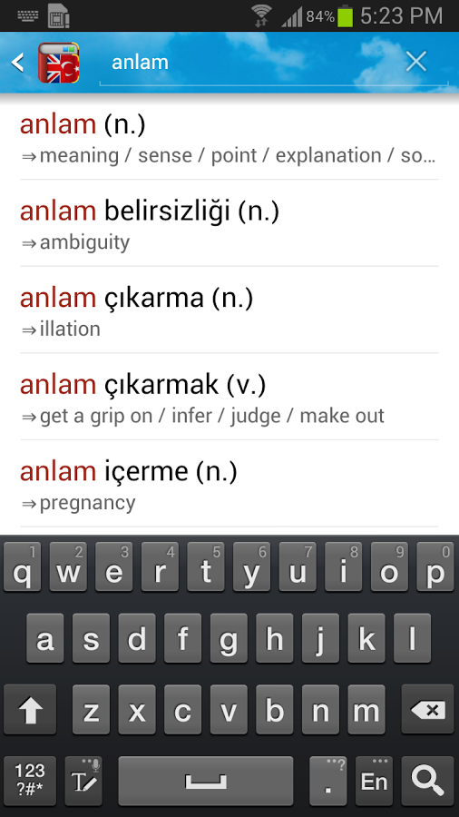Turkish English Dictionary截图11