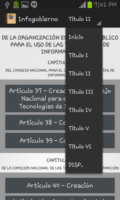 Ley de INFOGOBIERNO Venezuela截图6