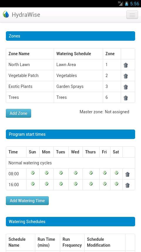 Hydrawise Irrigation截图4