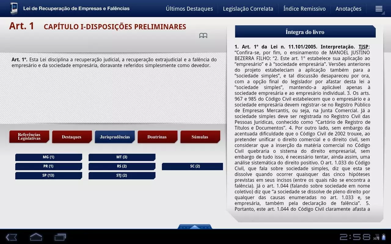 Lei de Falências 2a Ed. Tablet截图1