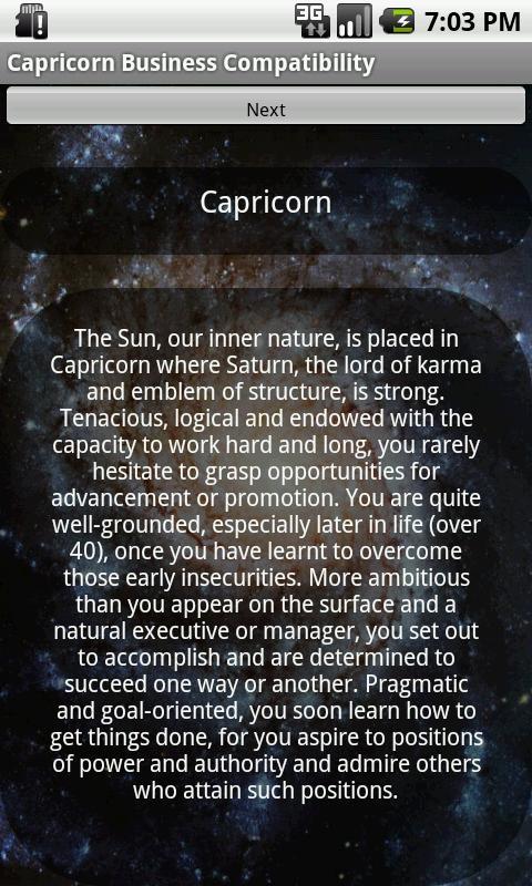 Capricorn Bsness Compatibility截图1