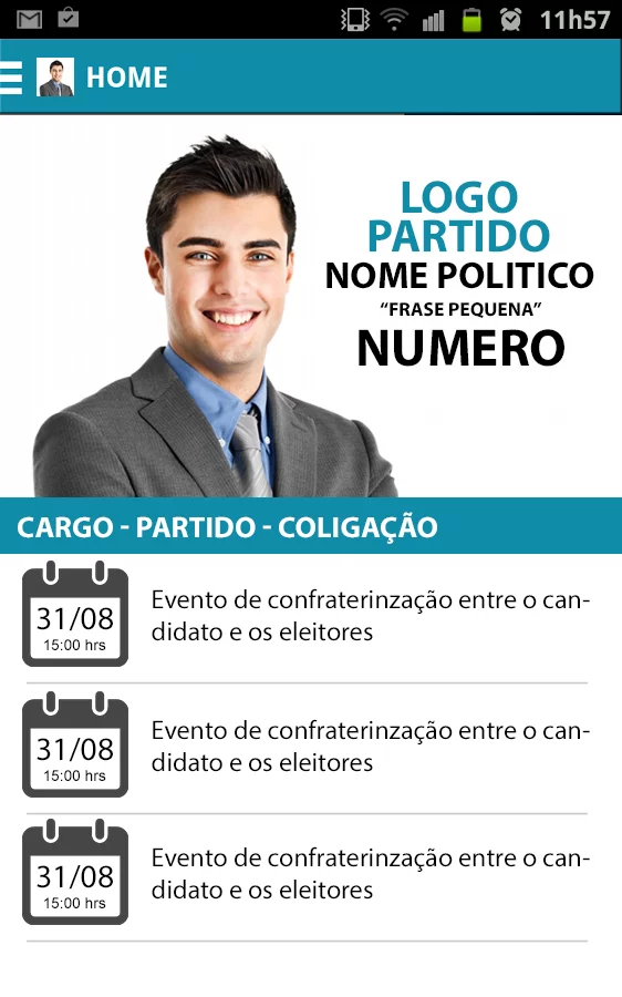 Aplicativo Político DEMO截图7