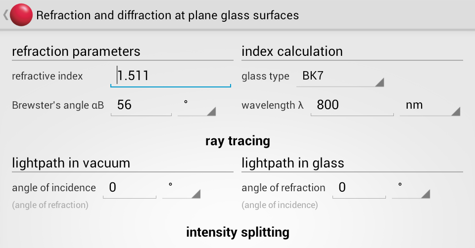 ToptiCalc – Optics Calculator截图2