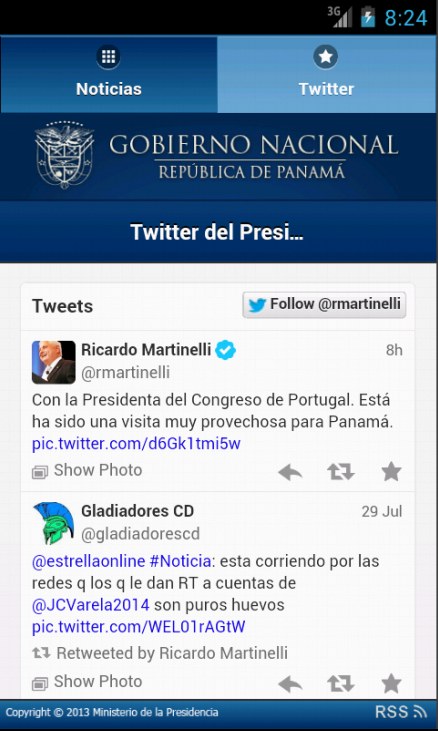 Noticias Presidencia Panamá截图4