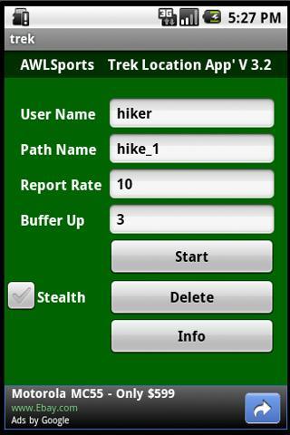 The Trecker Trek Tracker App.截图1