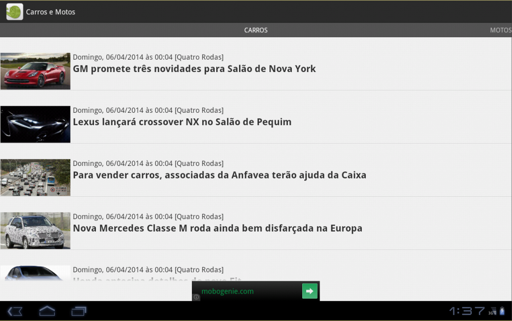 Carros e motos - Notícias截图1