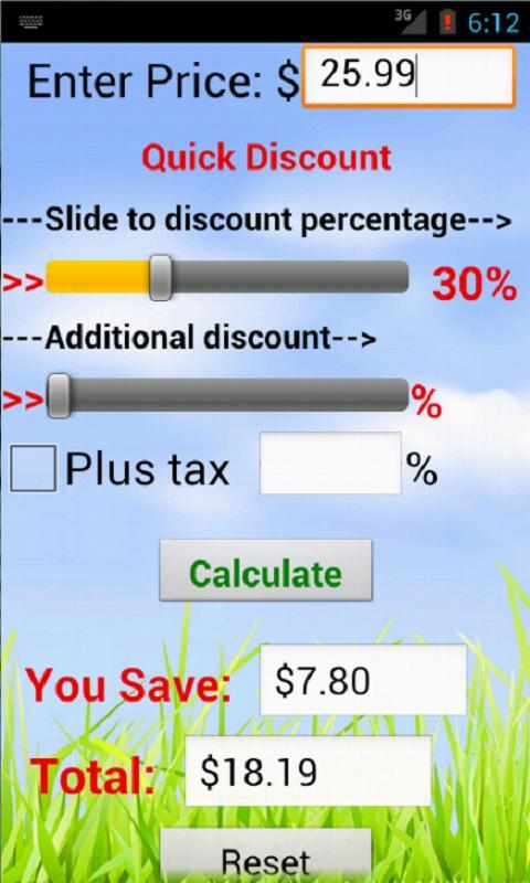 Quick Discount Calculator截图6