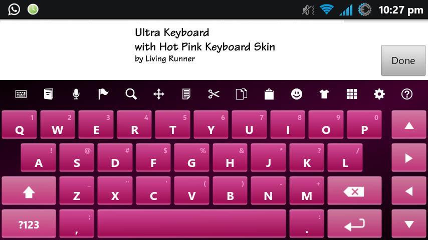 Hot Pink Keyboard Skin截图3