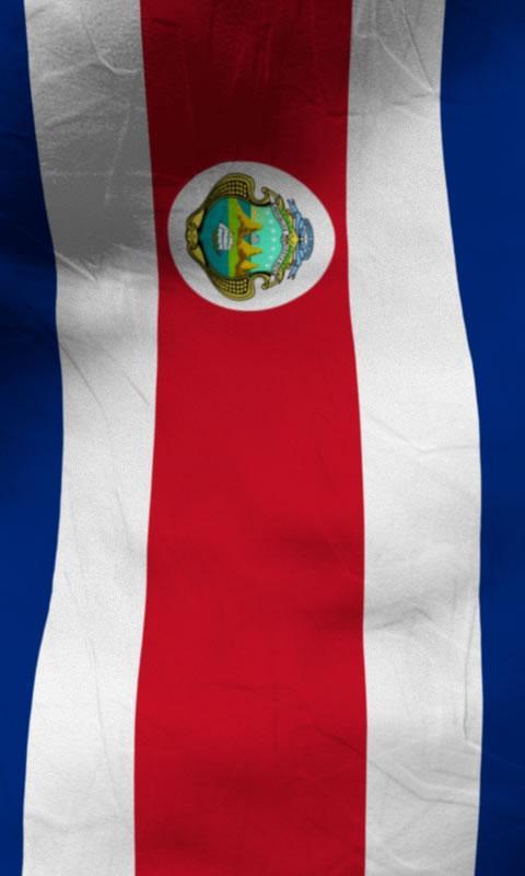 Costa rica flag lwp Free截图5