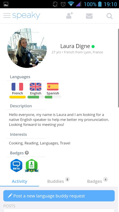 语言学习互助Speaky截图1