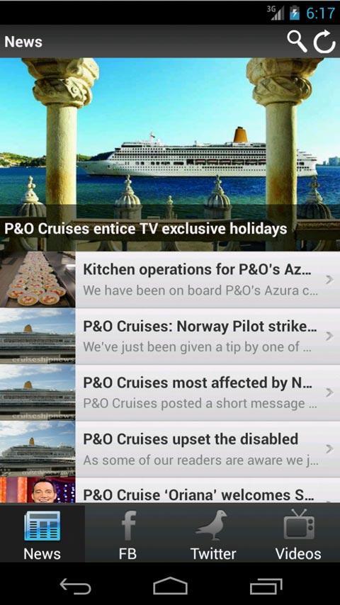 CSN: P&O Cruises截图1