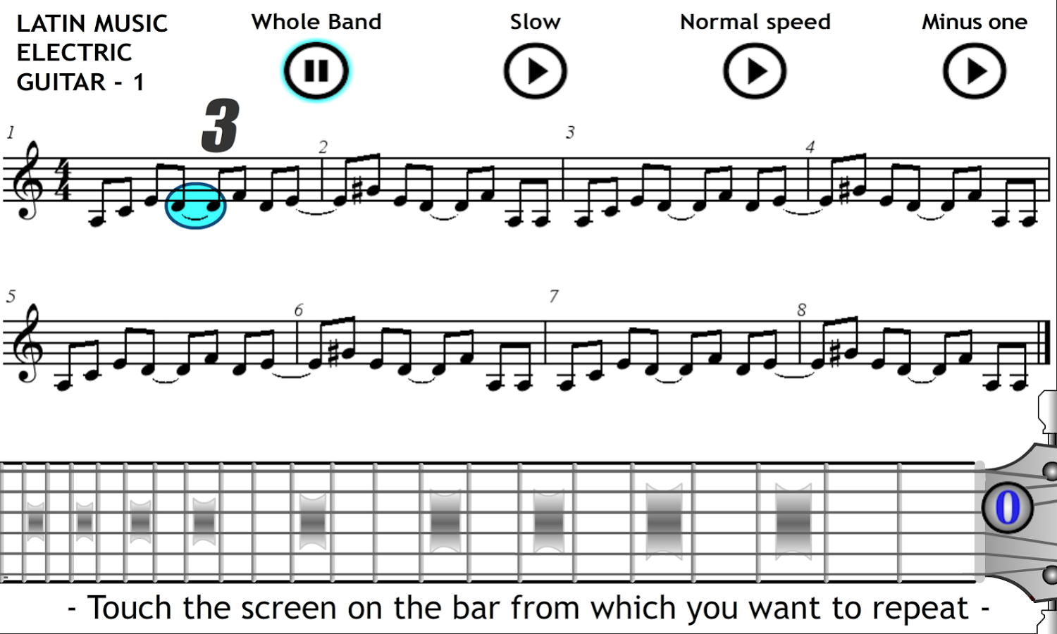 Play Electric Guitar Latin 1截图2