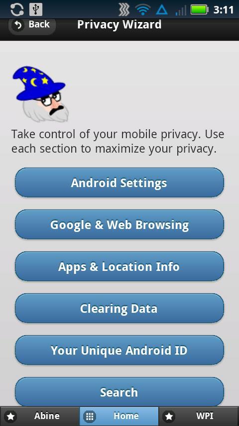 Privacy Wizard截图2