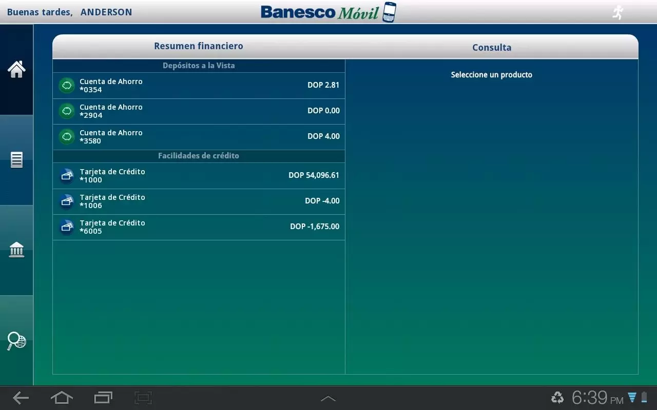 BanescoMóvil Dominicana Tablet截图1