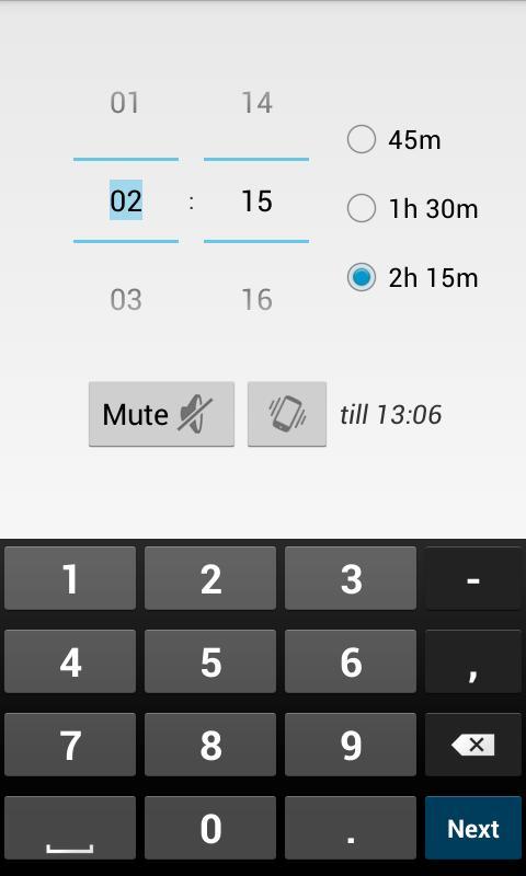 BeQuiet Mute Timer FREE截图3