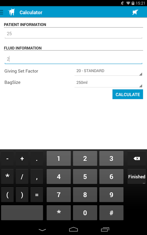 Fluid Calc for Vets – Free截图10