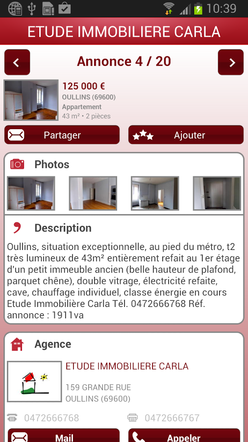 Etude Immobili&egrave;re Carla截图1