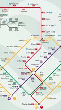 新加坡地铁路线图截图