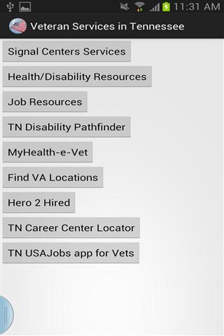 田纳西退伍军人服务 Veteran Services Tennessee截图3