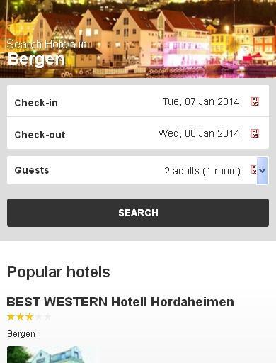 Bergen Hotel finder截图1