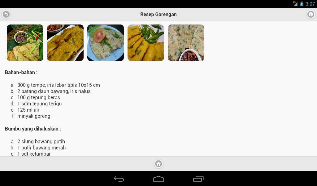 Kumpulan Resep Gorengan截图2