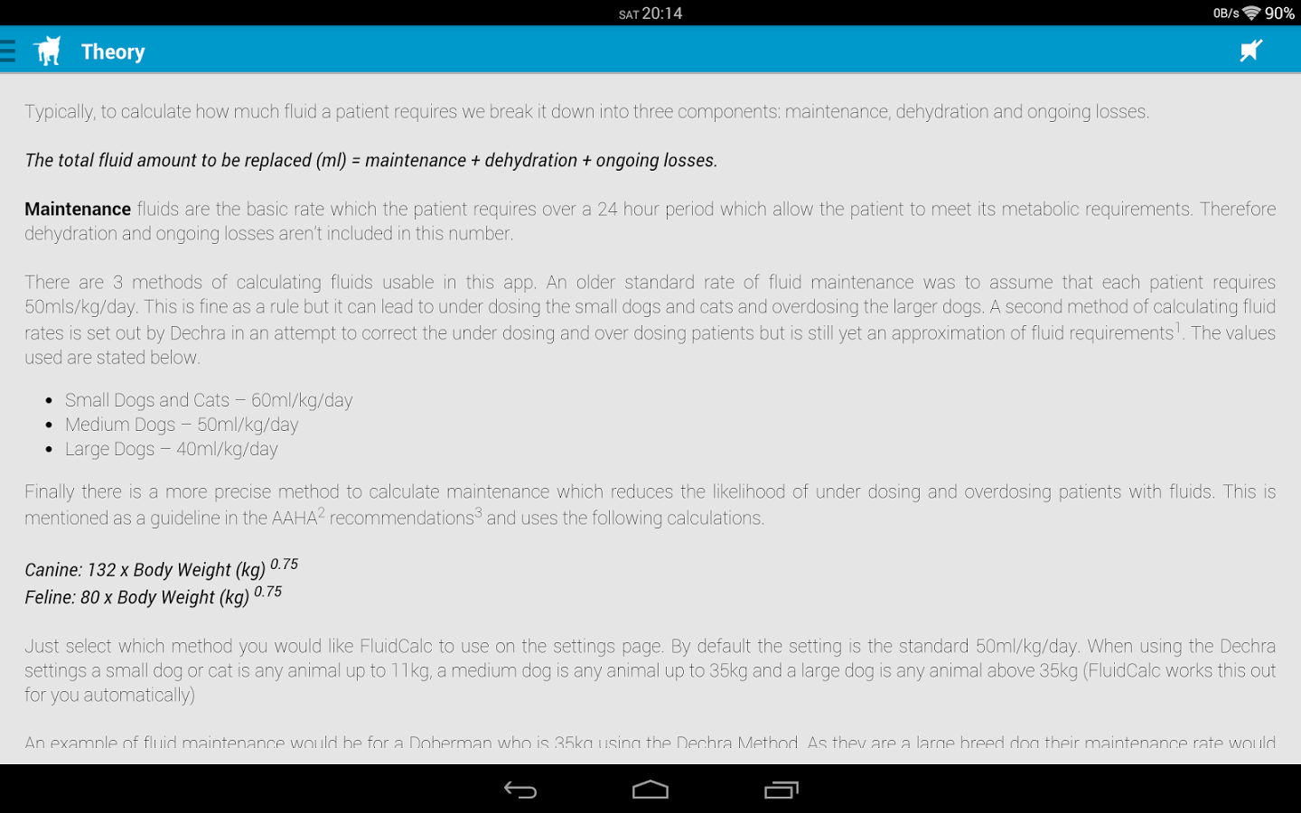 Fluid Calc for Vets – Free截图7