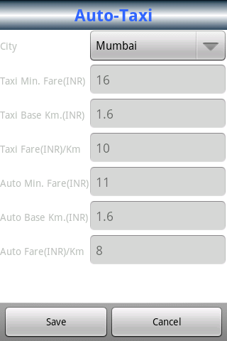 Auto-Taxi Route & Fare Finder截图6