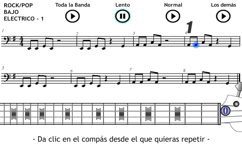 Tocar Bajo Eléctrico Rock 1截图3