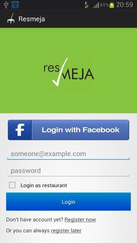 ResMeja - Reservation App截图1