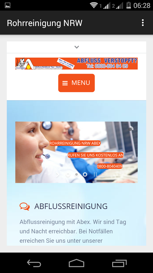 Rohrreinigung Düsseldorf截图2