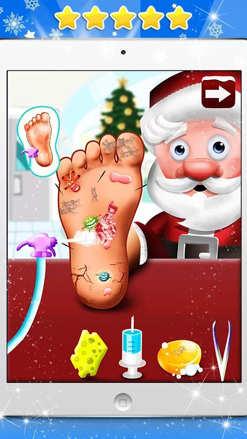 Santa’s Foot Spa Salon Rescue截图4