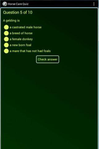 FREE Essential Horse Care Quiz截图2