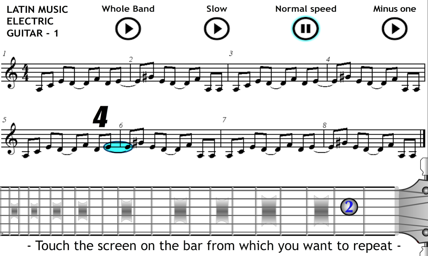 Play Electric Guitar Latin 1截图4