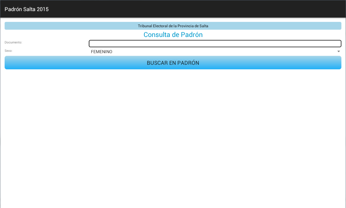 Padrón Salta 2015 - Offline截图1