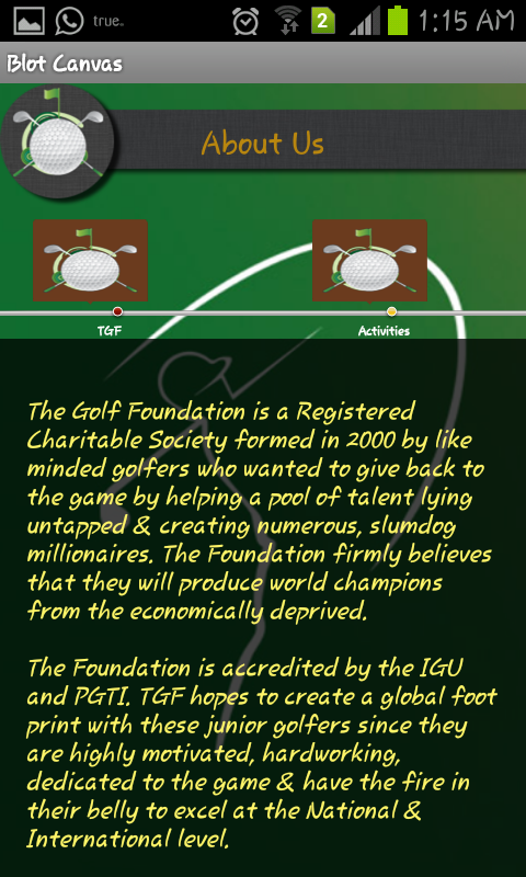 The Golf Foundation截图6