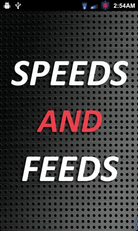 Speeds and Feeds截图1