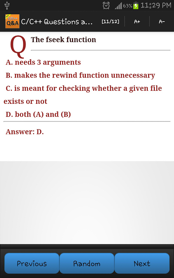 C/C++ Questions and Answers截图7