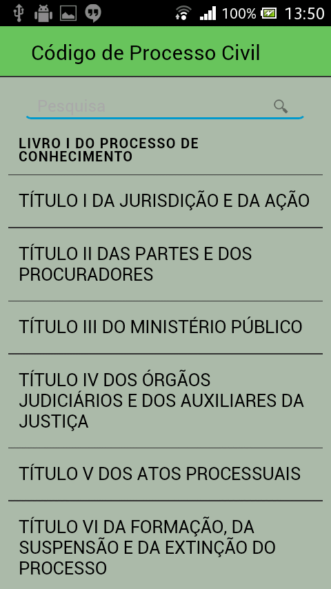 Código Processo Civil Brasil截图2