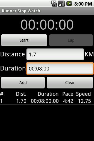 Runner Stop Watch截图1