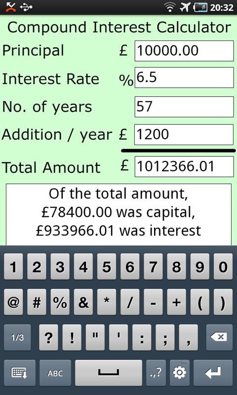 Compound Interest Calculator截图2